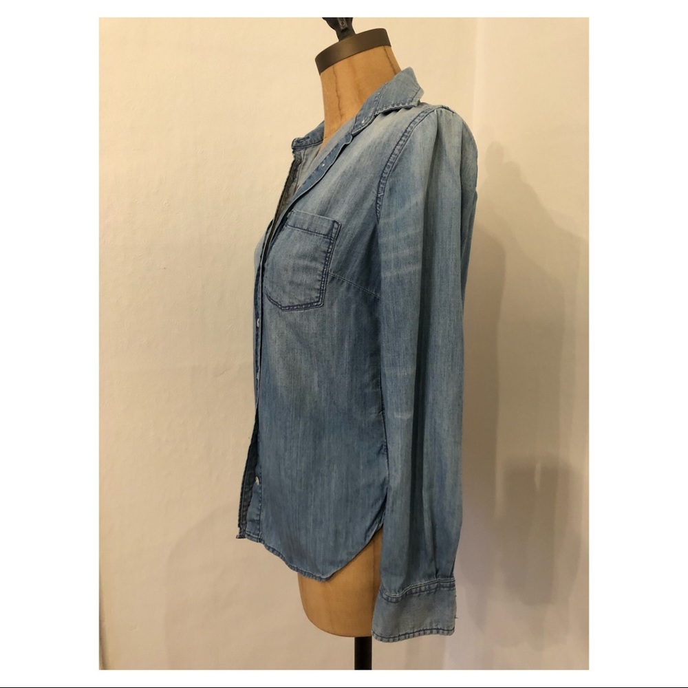 J.Crew Always Chambray Denim Shirt 00 XS - Picture 5 of 7